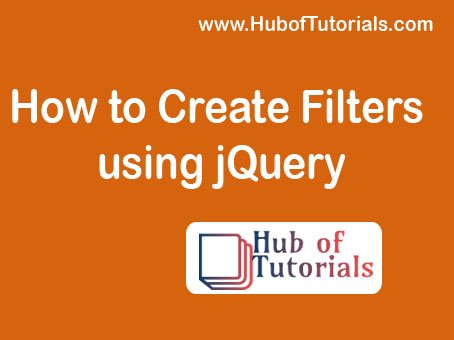 How to Create Filters using jQuery