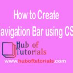 How to Create a Navigation Bar using CSS