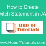 How to Create Switch Statement in JAVA