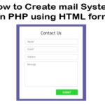 How to Create a mail System in PHP using HTML form