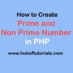 Prime and Non-Prime Number in PHP